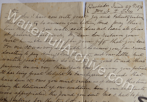 Letter from Anna F. Tull